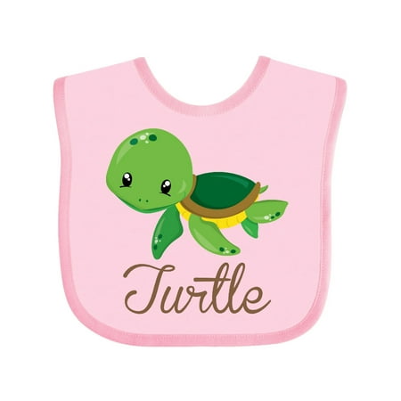 

Inktastic Little Turtle Gift Baby Boy or Baby Girl Bib