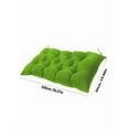 thumbnail image 4 of Yoloke Waterproof Outdoor Indoor Bench Cushion, Garden Bench Seat Cushion, Thicken Patio Bench Soft Rocking Chairs Pad Lounger Seat for Porch Wicker Loveseat Settee Garden (18*28in, Green), 4 of 6