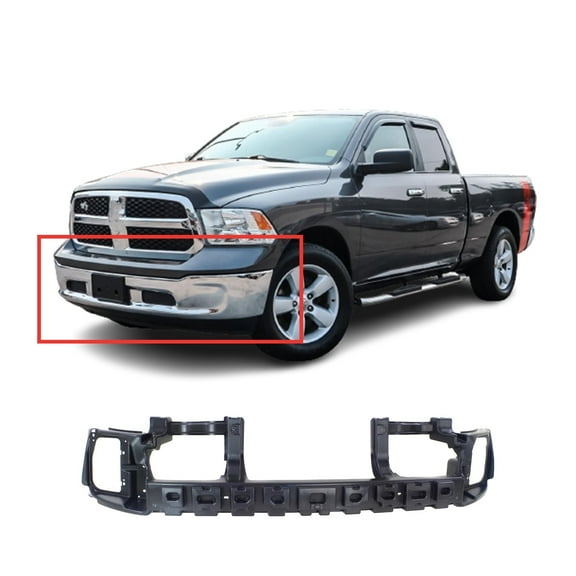 DCP Front Primed Bumper Cover Dodge RAM 1500 2013-2022 CH1070834