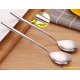 thumbnail image 4 of Cuchara de mango largo, cuchara de té helado de 8 pulgadas, cuchara de té helada de acero inoxidable para mezclar, agitar cócteles, té, café, batido, bebida fría, juego de 4 WD.WDQZL Hogar, 4 of 4