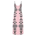 thumbnail image 4 of LVHAOGJOB Longue Robe pour Femmes Maxi Robe d'Été à Bretelles Spaghetti Imprimée Sans Manches Tendance Grande Taille Robe d'Été pour Femmes, 4 of 5
