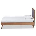 thumbnail image 2 of Baxton Studio Alida Dark Grey and Brown Finished Wood Twin Size Platform Bed, 2 of 9