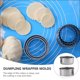 thumbnail image 5 of 6 piezas creativas de acero inoxidable moldes de envoltura de bolas de masa hervida Set cortadores de envoltura Wonton, 5 of 5