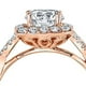 thumbnail image 3 of JeenMata Anillo de Compromiso de 4 Puntas con Diamantes de Talla Princesa con Detalles Pavé en Oro Negro de 10 K, 3 of 6