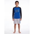 thumbnail image 3 of Reebok Boys Swim Trunks with Elastic Drawstring Waistband and UPF 50+ Protection, Sizes 4-18, 3 of 6