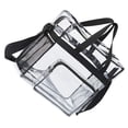 thumbnail image 1 of Qarigey Bolsa transparente moderna y práctica para almacenamiento de viaje bolsa de gran capacidad impermeable transparente Bolsas de mensajero y de hombro, 1 of 6