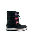 thumbnail image 2 of Portland Boot Company Unisex Kids Lace-Up Snow Boots, Faux Fur Lined Black, Size 1, 2 of 3