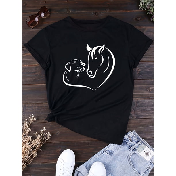 border European And American Women's Clothing Round Neck Pocket Short-sleeved Casual Loose Top Bottoming Short-sleeved T-shirt