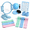 Blue, variant on White All-In-One Pilates and Yoga Starter Kit for Home and Travel Workouts