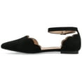 thumbnail image 3 of Journee Womens Lana Buckle Pointed Toe Ballet Flats, Widths Available, 3 of 10