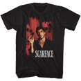 thumbnail image 1 of T-Shirt pour Adulte Noir Scarface Paysage Urbain Rouge 5TG, 1 of 2