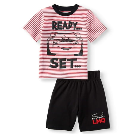 Cars T-Shirt & Shorts, 2pc Outfit Set (Toddler Boys)