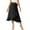 Black, variant on Sngxgn Women's Casual Basic Versatile Flared Pleated Mini Skater Skirt with Shorts(Orange,M)