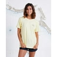thumbnail image 3 of Salty Crew Women's Ahi Tuna Mount Boyfriend Relaxed Fit Premium Tee T-Shirt (Medium, Banana), 3 of 5