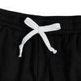 thumbnail image 5 of Shorts for Men Letter Graphic Track Shorts Drawstring Waist Summer Workout Shorts Black M, 5 of 6
