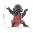 thumbnail image 2 of Estatua de monje pequeño, figura de monje, artesanía de cerámica creativa, adorno de monje, 2 of 6