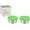 Green, variant on LunchBots 4.5 oz Stainless Steel Dressing Container for Condiments, Dips, Snacks, Dipping Sauce Cups with Silicone Lid, Fits in Lunch Bags and Bento Boxes - Set of 2 - Blue
