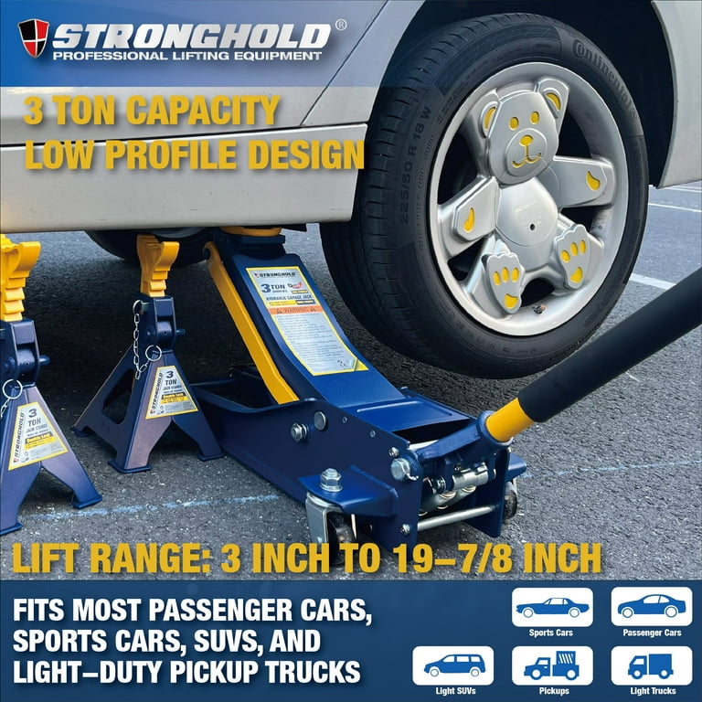 Stronghold 3 Ton Low Profile Dual Pump Service Jack TH33013
