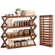 thumbnail image 1 of Zapatera Plegable, No Requiere instalación, Organizador Zapatos de instalación Libre de 4 Capas, zapatera Organizador,12-16 Pares de Zapatos,zapatera para Dormitorio, Puerta, Sala de Estar, 1 of 6