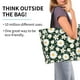 thumbnail image 2 of Disketp White Daisies and Bee Bolsa Tote Estampada para Mujer, Bolso de Hombro y de Mano para Compras y Viajes, 2 of 8