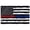 1 Pack, variant on Anley 3x5 Foot Thin Blue Line and Red Line USA Polyester Flag - Honoring Law Enforcement Officers and Firefighter Flag