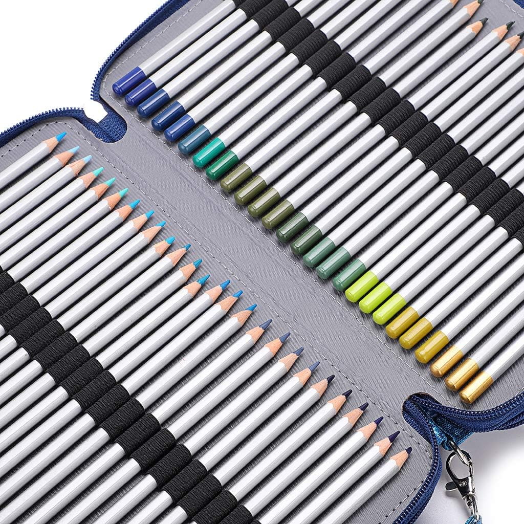 Colored Pencil Case-200-slot Pen Holder Pencil Case Large Capacity Pencil Storage Box with Handle with Convenient Colored Pencil Case Pencil Case Storage Box