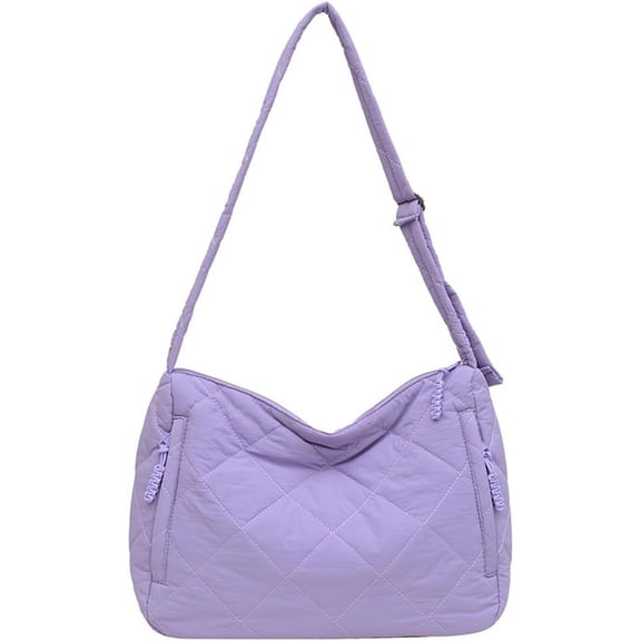 CoCoMangos Quilted Tote Bag Cute Puffer Shoulder Bag Lightweight Padding Hobo Bags Crossbody Purse Trendy Travel Work Quilted Bag