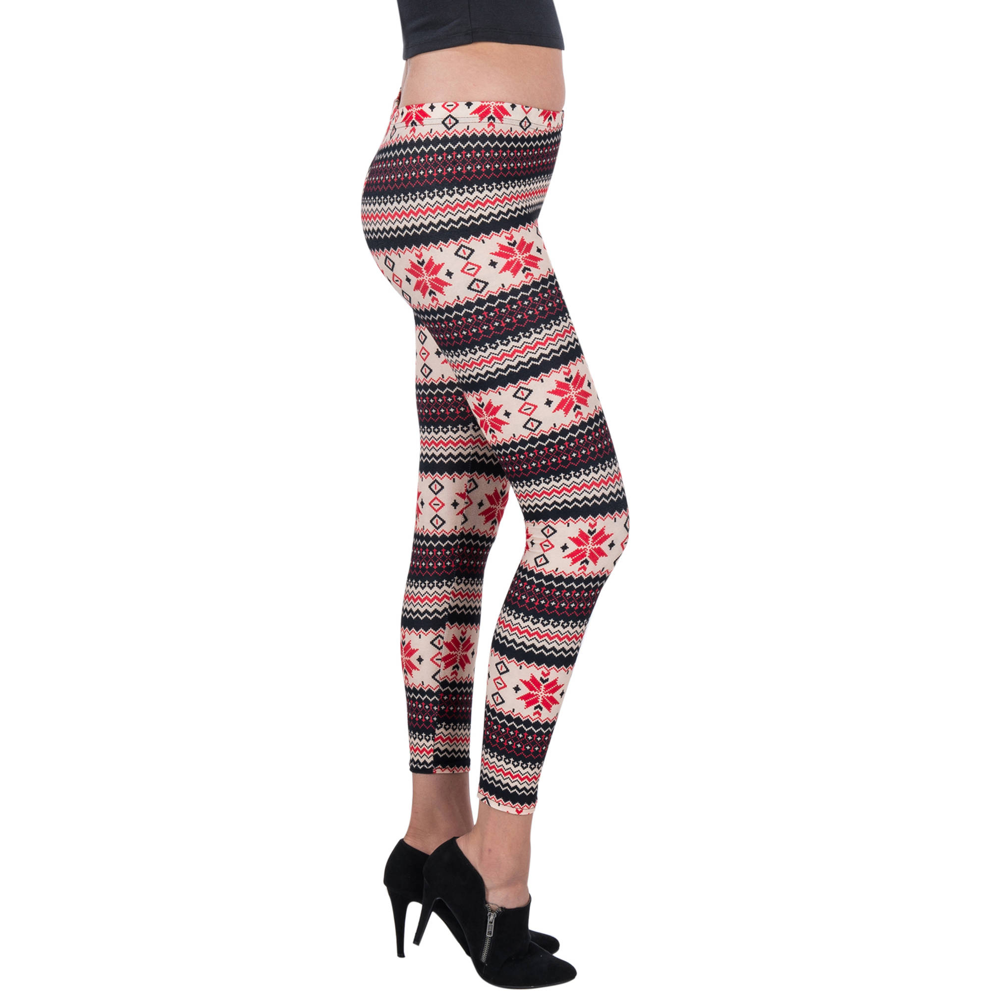 Women's Four Points Design Full Length Stretchy Leggings