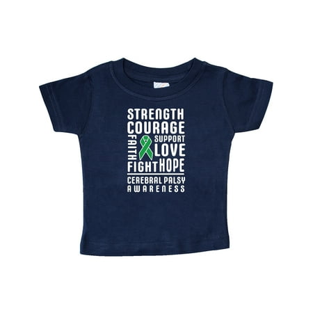 

Inktastic Cerebral Palsy Awareness Strength Support and Courage Gift Baby Boy or Baby Girl T-Shirt