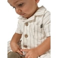 thumbnail image 4 of Modern Moments by Gerber Baby Boy Long Leg Slouch Henley Romper, Sizes 0/3 Months - 24 Months, 4 of 10