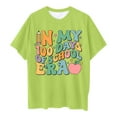 thumbnail image 4 of Toddler Shirt Girls 4t Cartoon Print Girls' Tees Short Sleeve Crew Neck Children's Fashion Preppy Clothes School Clothes for Girls 12-13 Years, 4 of 4