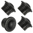 thumbnail image 1 of Extremos de varilla de cortina Uxcell, 4 piezas de tapa de cabeza de varilla de cortina de plástico para decoración de ventanas modernas de oficina en casa, negro, 1 of 6