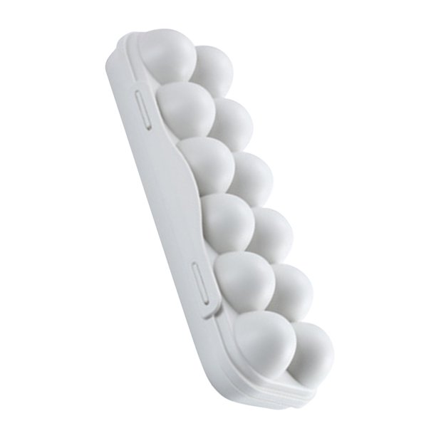 Caja de almacenamiento de huevos, soporte de plástico apilable para huevos, organizador de almacenamiento de rejillas con tapa a presión, Organizadores de utensilios de cocina Gris 12 rejilla Bearachild HA003342-03