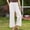 White, variant on Women'S Spring Solid Color Lace-Up with Cotton and Linen All Straight Leg Casual Pants