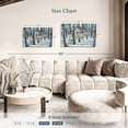 thumbnail image 4 of Elephant Stock Snow Shadows Wall Art - Horizontal Canvas Wall Art - Dining Room Wall Decor - Animal Canvas - Brown And Blue Decor By Gordon Semmens - 36" x 24", 4 of 8