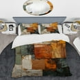 thumbnail image 2 of Designart "Earthy Euphony Hardedge Art wall decor I" Abstract Bedding Covert Set - Hard Edge Painting Multi-Color Modern Bed Set With 1 Sham, 2 of 6
