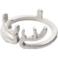 thumbnail image 1 of Antlers Ring Classic Christmas Lovely Deer Design Open Adjustable Rings Minimalist Plastic Creative Ring Jewelry, 1 of 3
