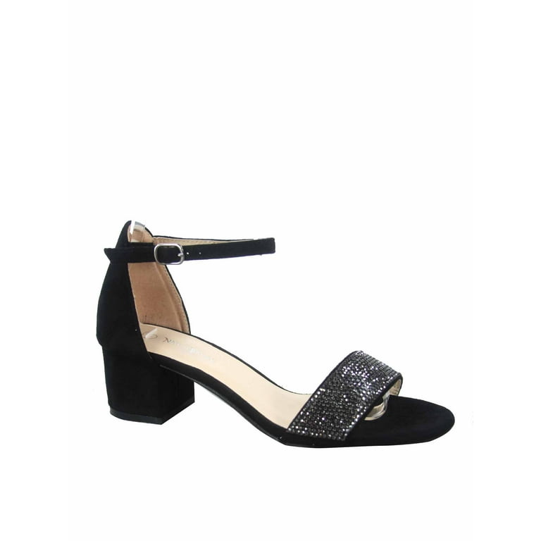 2 inch black heels with ankle strap discount