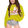 thumbnail image 2 of THJRPQJFD Christmas Sweatshirt Girls Cute Sweatshirts for Teens White Top 10/12 Girls Clothes Boys Clothes 18-24 Months Girls 2t Kids Clothes Girls, Yellow 12-18 Months, 2 of 4