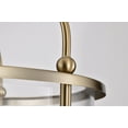 thumbnail image 2 of Nuvo Lighting Yorktown 4 Light Pendant Burnished Brass Finish Clear Glass - Burnished Brass, 2 of 15