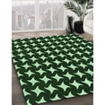 thumbnail image 3 of Ahgly Company Machine Washable Indoor Square Transitional Night Black Area Rugs, 4' Square, 3 of 7