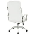 thumbnail image 4 of Office Star Products Executive Faux Leather High Back Chair with Padded Arms and Chrome Finish Base, 4 of 5