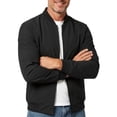 thumbnail image 2 of Mens Bomber Jacket Lightweight Casual Golf Windbreaker Full Zip Up Jackets for Men with Pockets Men's Business Solid Color Casual Jacket, 2 of 5