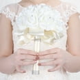 thumbnail image 2 of Qarigey Ramo De Novia Elegante Y Duradero - Para Novias Y Damas De Honor Ramo Para Novias Damas De Honor Ropa, zapatos y accesorios Miscelánea taro morado, 2 of 6