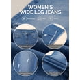 thumbnail image 5 of DOKOTOO Jeans for Women Stretchy Straight Leg Distressed Washed Comfort Fit Trendy Frayed Raw Hem Ankle Pants (Plus Size Available), 5 of 8