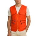 thumbnail image 3 of Gilet de Travail Unisexe avec Poches pour Usage Quotidien Décontracté avec Poches de Rangement et Design Uni Léger Sans Manches pour Printemps et Automne, 3 of 4
