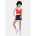 thumbnail image 2 of No Boundaries Pintuck Denim Shorts, 3” Inseam, Women’s, 2 of 7