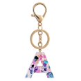 thumbnail image 4 of Porte-clés en Résine 26 Lettres pour Femmes Filles Pendentif de Sac Breloque Accessoires de Sac à Main, 4 of 5