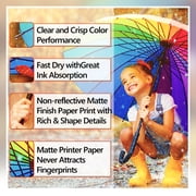 Koala Double-Sided Matte Photo Paper 8.5X11 Inches 48lb 10Mil 100 Sheets Inkjet Printer Photo Paper, 2 Sides / Face Photo Paper Matte