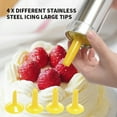 thumbnail image 5 of Ikoopy Cookie Press Kit DIY Cookie Press Decorating Kit Detachable Cookie Decorating Press with 4 Icing Nozzles and 20 Cookie Molds Reusable Dessert Decorating Syringe Set Cookie Maker Pres, 5 of 10